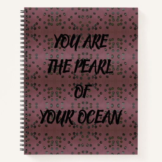 Carnet Perle de votre océan (Devant)