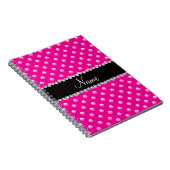 Carnet Perles au néon nommées personnalisées de roses (Côté Droit)