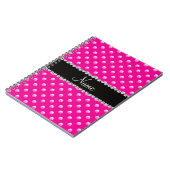 Carnet Perles au néon nommées personnalisées de roses (Côté gauche)