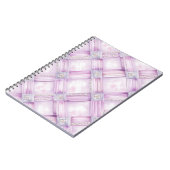 Carnet Perles blanches roses (Côté gauche)