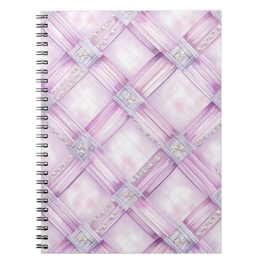 Carnet Perles blanches roses (Devant)