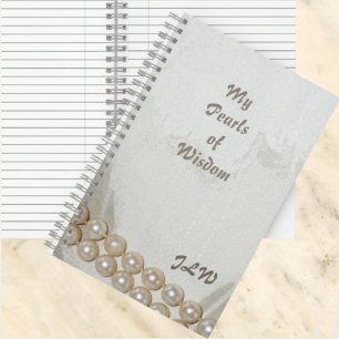 Carnet Perles de Sagesse Élégante et élégante personnalis