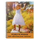 Carnet PERLES DE SAGESSE La vie réfléchie par "mini-moi" (Devant)