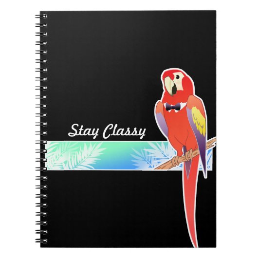 Carnet Perroquet chic (Devant)