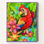 Carnet perroquet coloré (Dos)