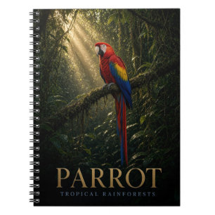 Carnet Perroquet Forêts tropicales humides Faune ANIMAL