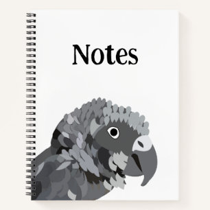 Carnet Perroquet Gris d'Afrique
