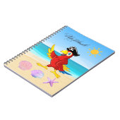 Carnet Perroquet sur la Plage (Côté gauche)