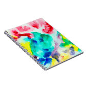 Carnet perroquet sur l'arbre, oiseau Abstrait Aquarelle b (Côté Droit)