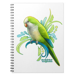 Carnet Perroquet vert Quaker