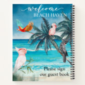 Carnet Perroquets Ara Cacatoès Maison de vacances à la pl (Dos)