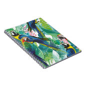 Carnet perroquets colorés et fleurs exotiques (Côté Droit)