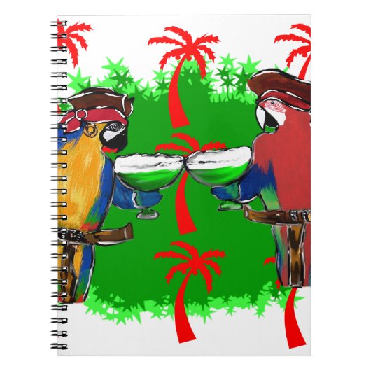 CARNET PERROQUETS DE PIRATES (Devant)
