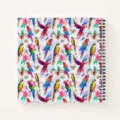 Carnet Perroquets de style aquarelle (Dos)