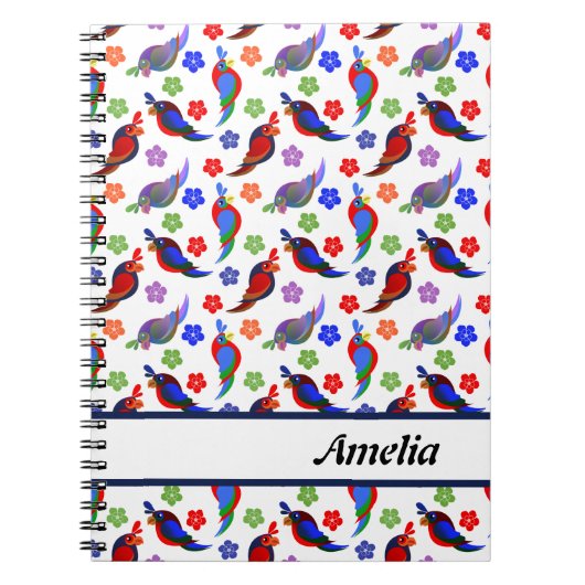 Carnet Perroquets et fleurs (Devant)