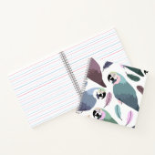 Carnet Perroquets modernes motif tropical  (Intérieur)