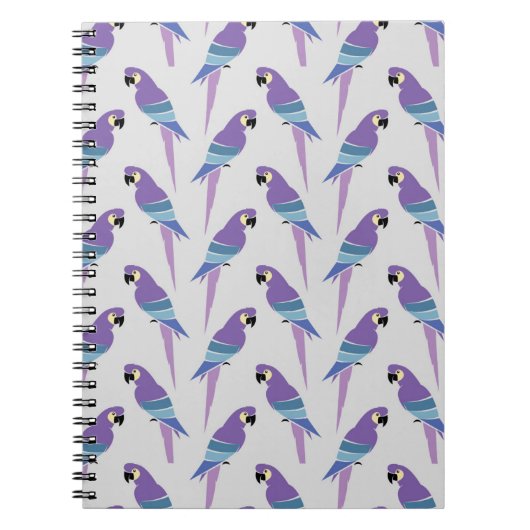 Carnet Perroquets pourpres (Devant)
