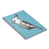 Carnet Perruche à tête blanche de dessin animé (Côté Droit)