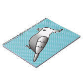 Carnet Perruche à tête blanche de dessin animé (Côté gauche)