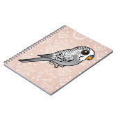 Carnet Perruche de gris de Birdorable (Côté gauche)