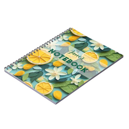 Carnet Personalise: 3D lemon (Côté gauche)