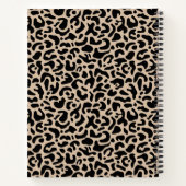 Carnet Personalisé Élégant Chic Black Sketchbook (Dos)