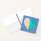 Carnet Personalisé Élégant Ses et Ses Demi Coeurs (Intérieur)