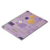Carnet Personalisé Purple & Or Scandinave Minimaliste (Côté gauche)