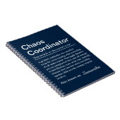 Carnet Personalised Chaos Coordinator Definition (Côté Droit)