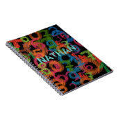 Carnet Personalised Colorful Numbers Graffiti (Côté Droit)
