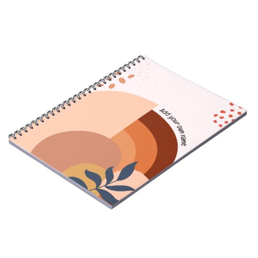 Carnet PERSONALIZE BOHO Notebook (Côté gauche)