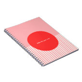 Carnet PERSONALIZE Inspired by Bauhaus Red and Pink  (Côté Droit)