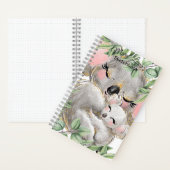 Carnet Personalize Watercolor Koala Bear, Baby Sketchbook (À l'intérieur)