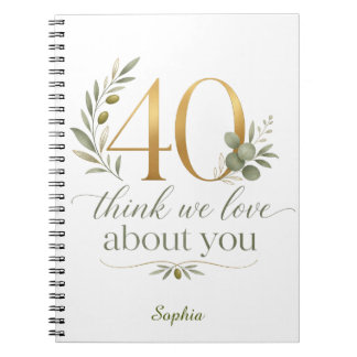 Carnet Personalized 40 Things We Love About You Gift