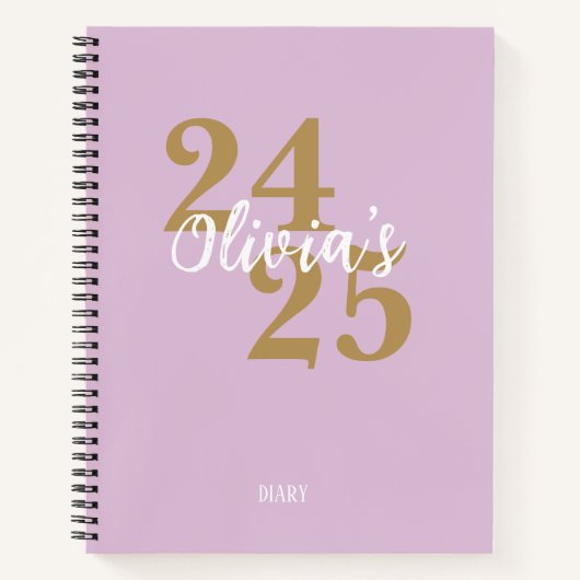 Carnet Personalized Academic Diary 2024-2025  (Devant)