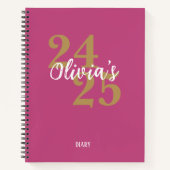 Carnet Personalized Academic Diary 2024-2025 (Devant)