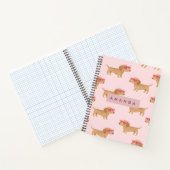 Carnet Personalized Adorable Dachshund Dog (Intérieur)