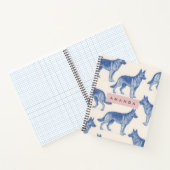 Carnet Personalized Aesthetic German Shepherd Pattern (Intérieur)