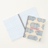 Carnet Personalized Aesthetically Cute Guinea Pigs Patter (Intérieur)