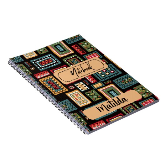 Carnet Personalized African print  (Côté Droit)