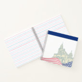 Carnet Personalized American Flag Patriotic USA (Intérieur)