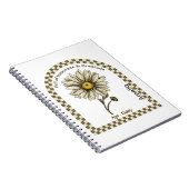 Carnet Personalized April Birth Month Flower Notebook (Côté Droit)