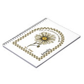 Carnet Personalized April Birth Month Flower Notebook (Côté gauche)