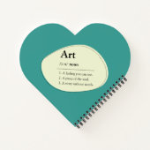 Carnet Personalized Art Dictionary Style Heart Sketchbook (Dos)