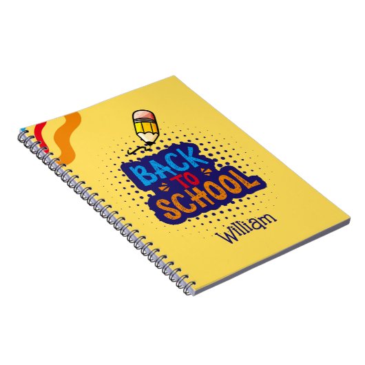 Carnet Personalized "Back To School" Fun Doodle (Côté Droit)