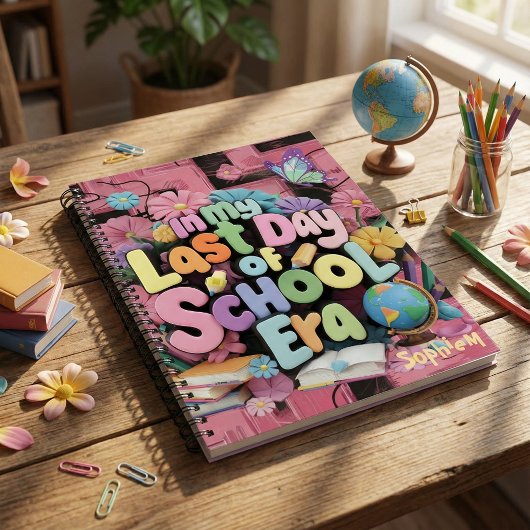 Carnet Personalized back to school last day of school era