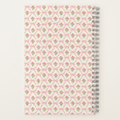 Carnet Personalized beautiful classic botanical pink (Verso)