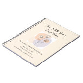 Carnet Personalized Beige Baby Photo Notebook (Côté gauche)