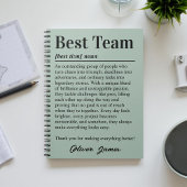 Carnet Personalized Best Team Definition Appreciation