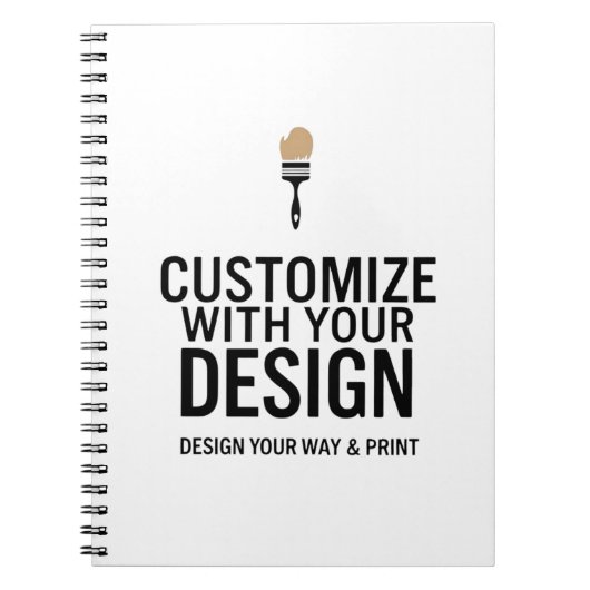 Carnet Personalized Blank Company Branded Custom  (Devant)